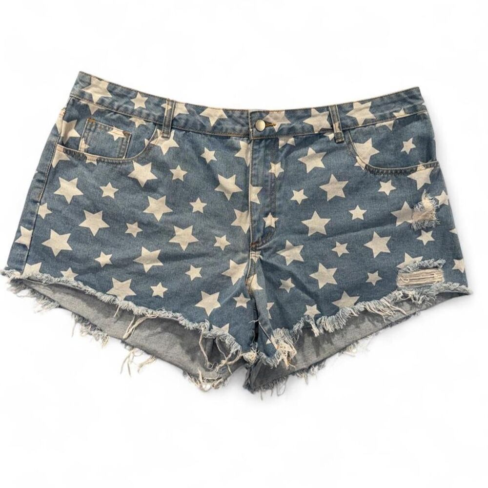 Shein Women's Blue and Navy Shorts